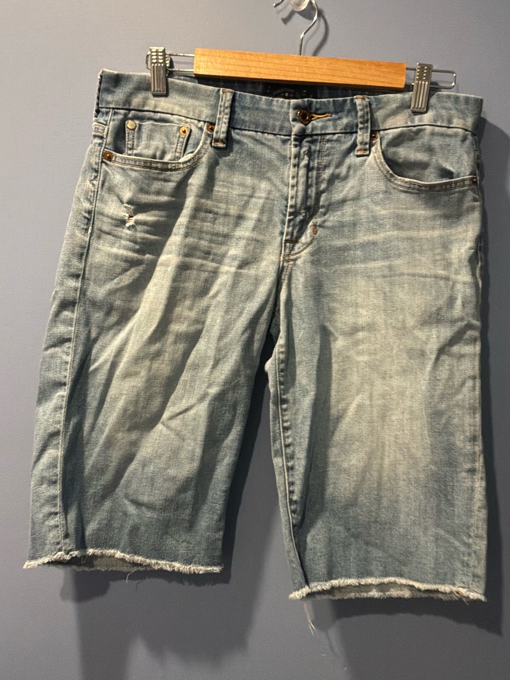 LUCKY BRAND Light Blue Denim Bermuda Shorts